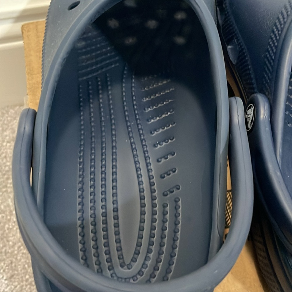 Crocs classic clog navy shoe unisex men’s 8 women’s 10 - Picture 5 of 8